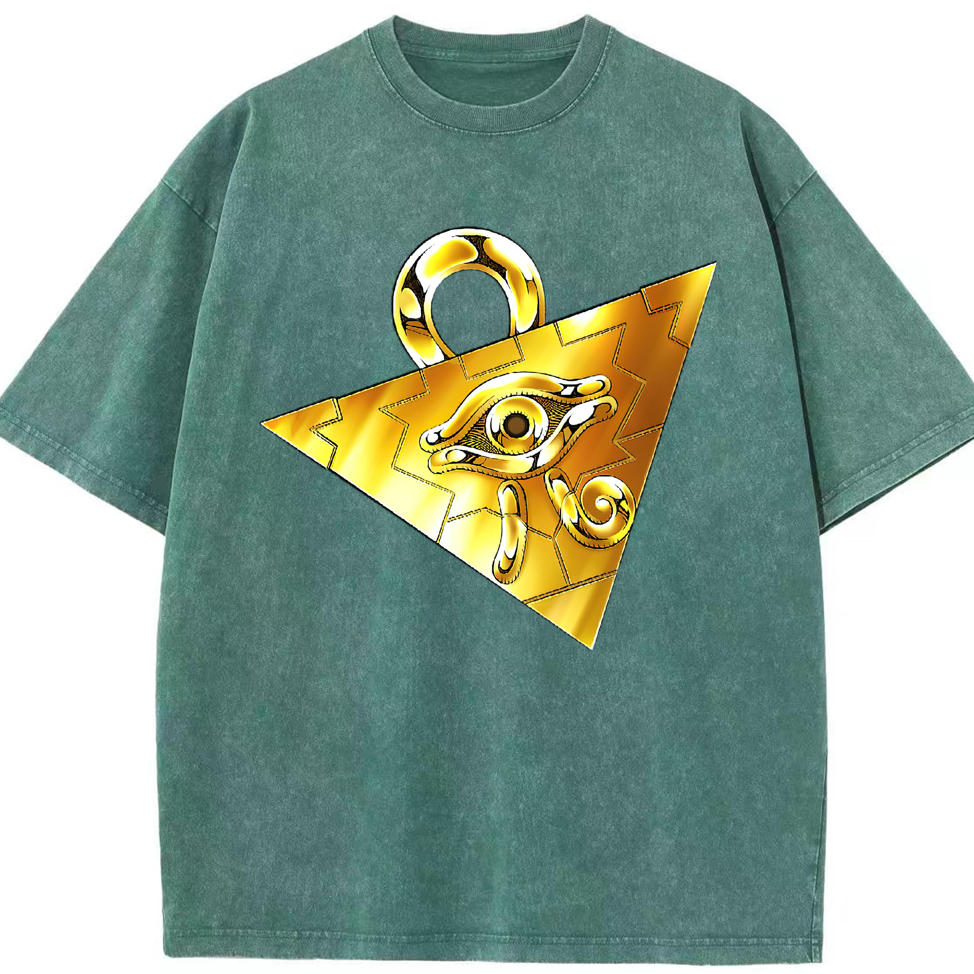 （画像用） 遊☆戯☆王 Yu-Gi-Oh! 綿100% ヴィンテージ風 半袖Tシャツ（フロントプリント）